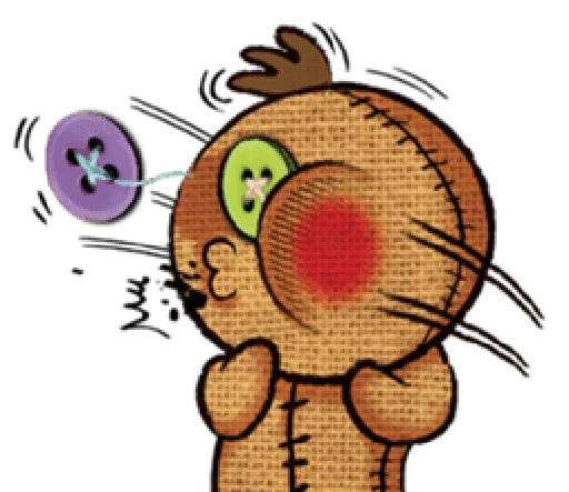 😈 Стикер «Voodoo Doll» для Telegram