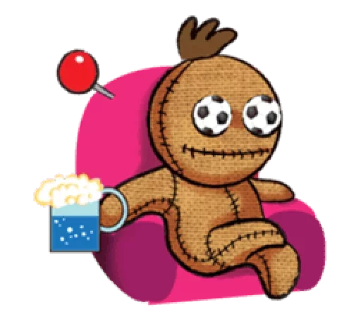 😈 Стикер «Voodoo Doll» для Telegram