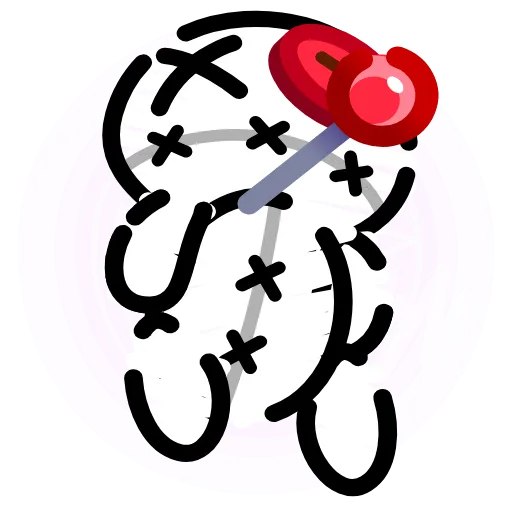 💎 Стикер «Voodoo Doll» для Telegram