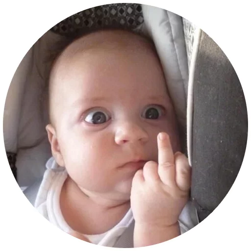 🖕 Стикер «детки» для Telegram