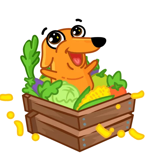 🥳 Стикер «Морковчик» для Telegram