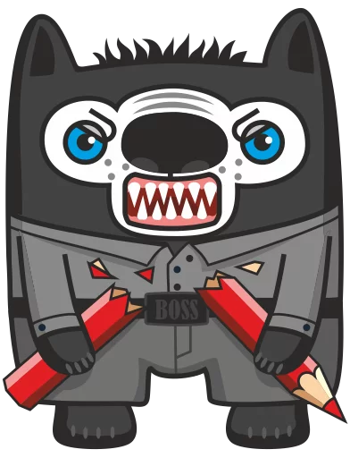 😡 Стикер «VovkusTheWolf» для Telegram