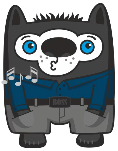 😗 Стикер «VovkusTheWolf» для Telegram