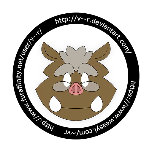 🐷 Стикер «VR Shiteyanyo» для Telegram