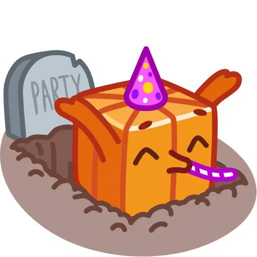 🥳 Стикер «aoo» для Telegram