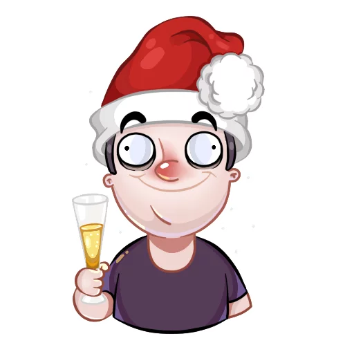🎅 Стикер «BadComedian» для Telegram