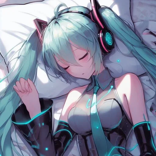 😴 Стикер «VOLT Hatsune Miku» для Telegram