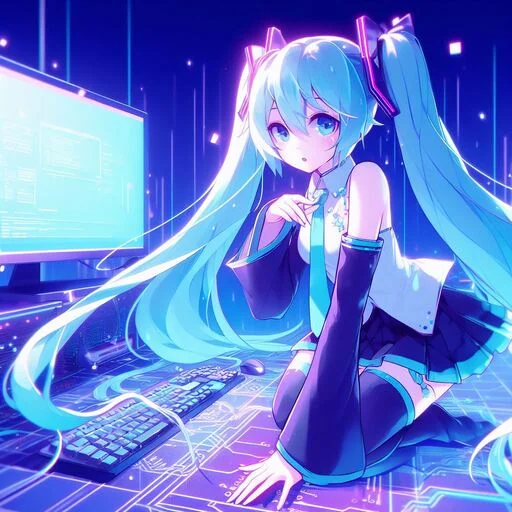👾 Стикер «VOLT Hatsune Miku» для Telegram