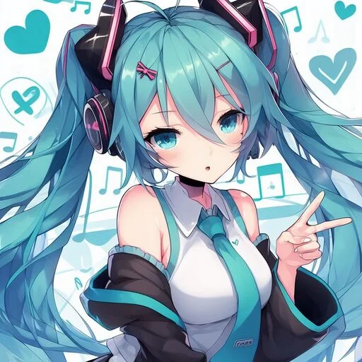 ✌ Стикер «VOLT Hatsune Miku» для Telegram