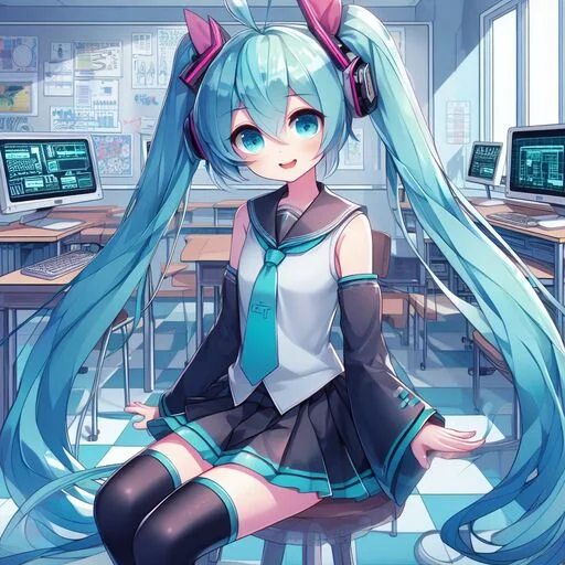 👩‍💻 Стикер «VOLT Hatsune Miku» для Telegram