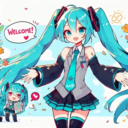 👋 Стикер «VOLT Hatsune Miku» для Telegram