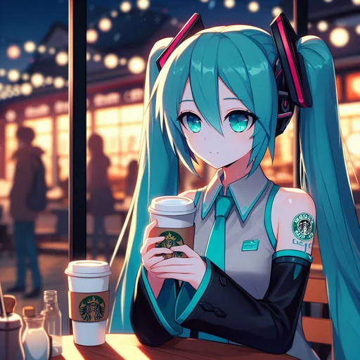 ☕️ Стикер «VOLT Hatsune Miku» для Telegram