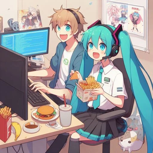 🍔 Стикер «VOLT Hatsune Miku» для Telegram
