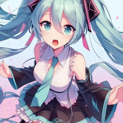 😮 Стикер «VOLT Hatsune Miku» для Telegram