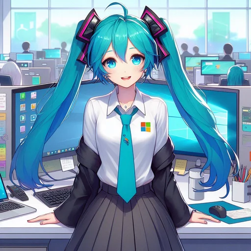 👩‍💻 Стикер «VOLT Hatsune Miku» для Telegram