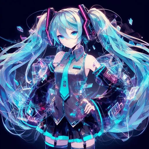😶 Стикер «VOLT Hatsune Miku» для Telegram