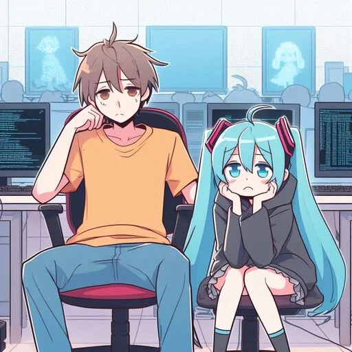😫 Стикер «VOLT Hatsune Miku» для Telegram