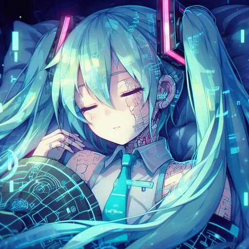 😴 Стикер «VOLT Hatsune Miku» для Telegram