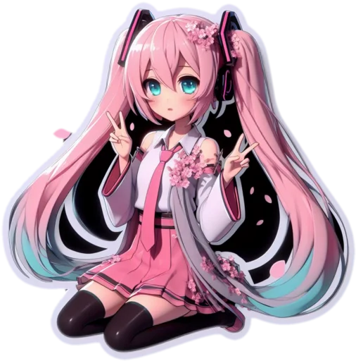 🌸 Стикер «VOLT Hatsune Miku Part 2» для Telegram