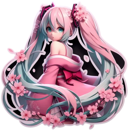 🌸 Стикер «VOLT Hatsune Miku Part 2» для Telegram