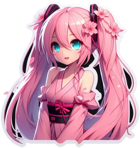 🌸 Стикер «VOLT Hatsune Miku Part 2» для Telegram