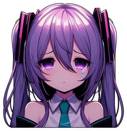 😢 Стикер «VOLT Hatsune Miku Part 2» для Telegram