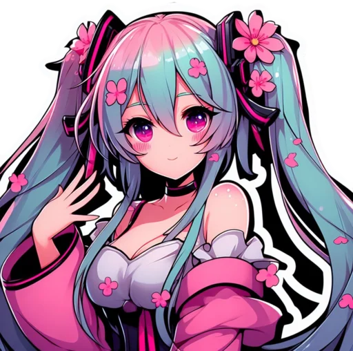 🌸 Стикер «VOLT Hatsune Miku Part 2» для Telegram
