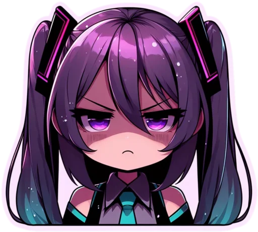 👿 Стикер «VOLT Hatsune Miku Part 2» для Telegram