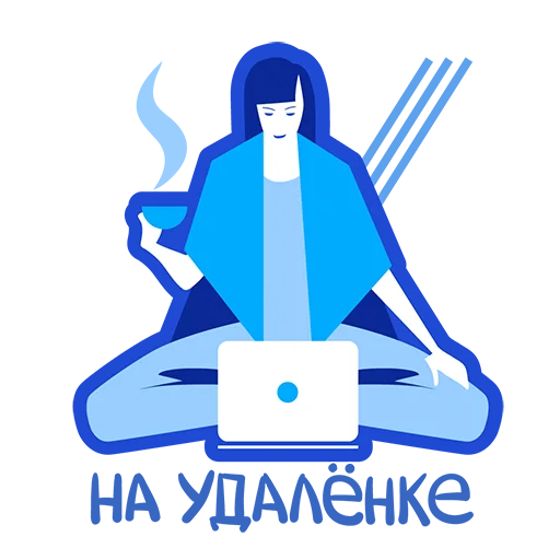 👩‍💻 Стикер «ВТБ. Помогаем делом» для Telegram