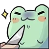 🔪 Эмодзи «Frog and Fox» для Telegram