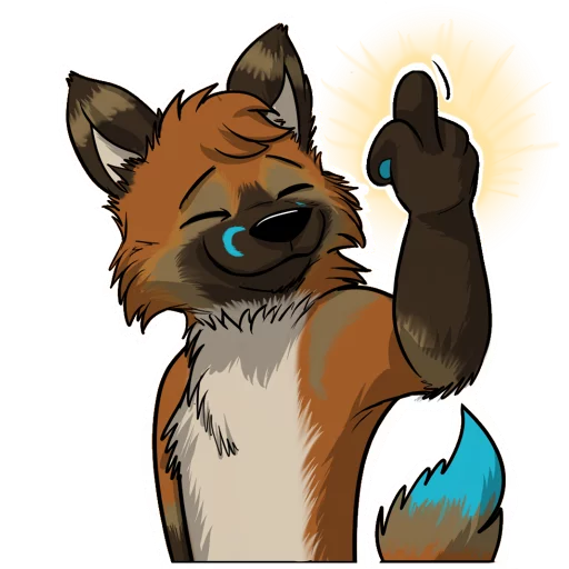 🖕 Стикер «Vulan Fox» для Telegram