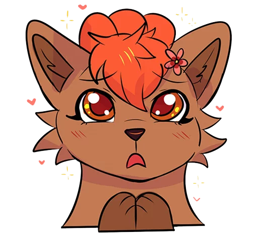 ❤ Стикер «vulpix» для Telegram