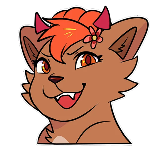 😈 Стикер «vulpix» для Telegram