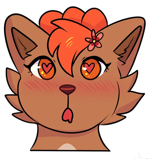 🤒 Стикер «vulpix» для Telegram
