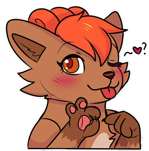 🤒 Стикер «vulpix» для Telegram