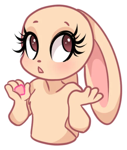 🤷‍♀ Стикер «Rabbit?» для Telegram