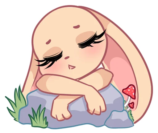 😴 Стикер «Rabbit?» для Telegram
