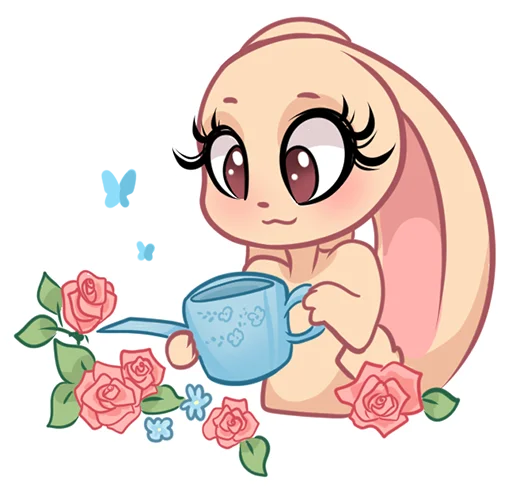 🌹 Стикер «Rabbit?» для Telegram