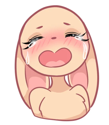 😭 Стикер «Rabbit?» для Telegram