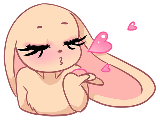 😘 Стикер «Rabbit?» для Telegram