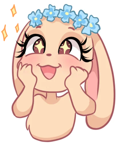 🤩 Стикер «Rabbit?» для Telegram