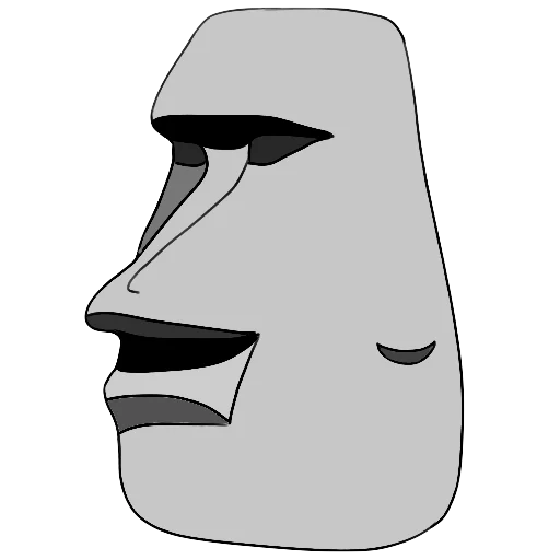 🗿 Стикер «Каменные бошки» для Telegram