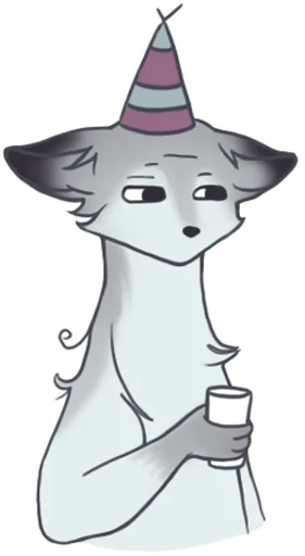 😶 Стикер «Winter Fox v.7» для Telegram
