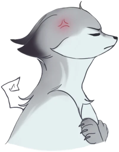 😠 Стикер «Winter Fox v.7» для Telegram