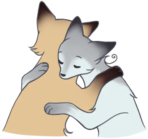 🫂 Стикер «Winter Fox v.7» для Telegram