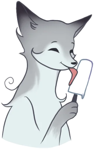 😋 Стикер «Winter Fox v.7» для Telegram