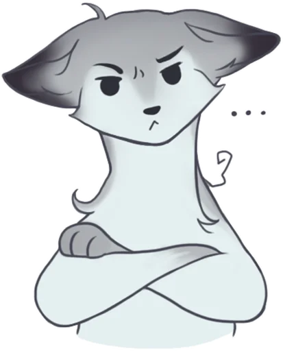 😠 Стикер «Winter Fox v.7» для Telegram