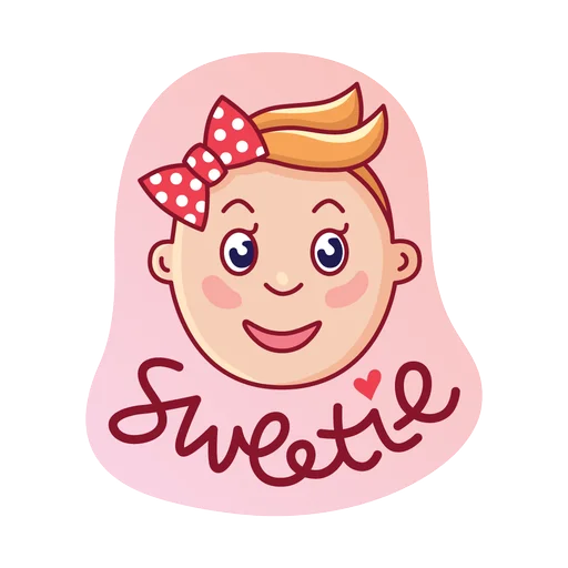 👧 Стикер «Ba» для Telegram