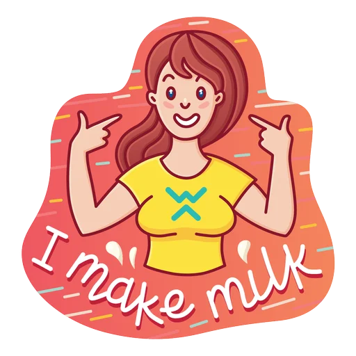 👩 Стикер «Ba» для Telegram