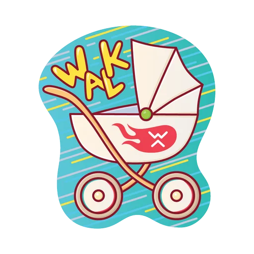 🚶‍♀️ Стикер «Ba» для Telegram